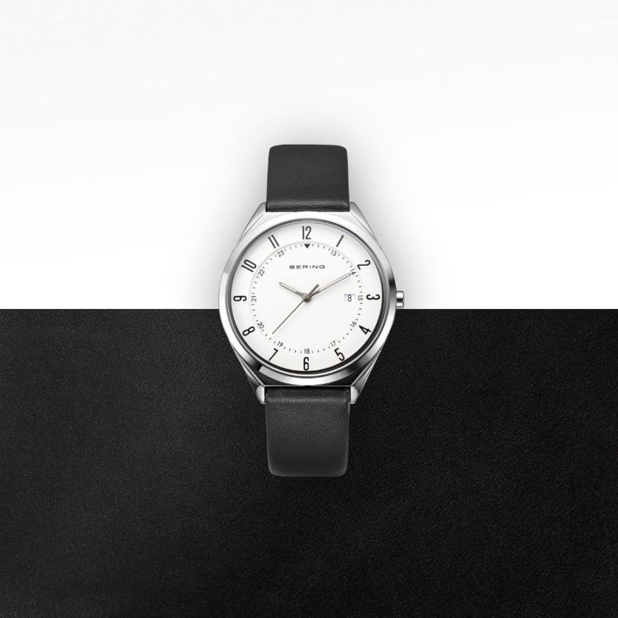 BERING ベーリング 18738-404 ルトラスリム レザーベルト ホワイト×ブラック【正規】 | BERING | 03