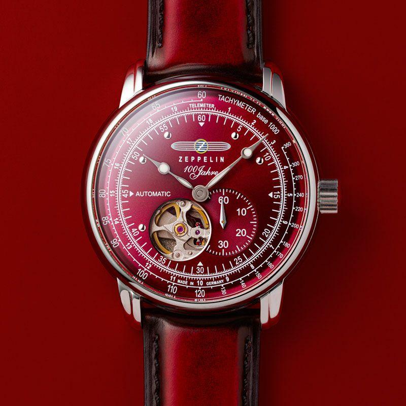 ZEPPELIN ツェッペリン 7662-7SET 100周年記念シリーズ オープンハート 替えバンド レッド 自動巻【正規】 | ZEPPELIN | 11