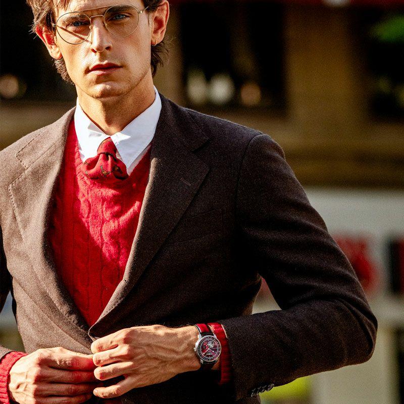 ZEPPELIN ツェッペリン 7662-7SET 100周年記念シリーズ オープンハート 替えバンド レッド 自動巻【正規】 | ZEPPELIN | 06