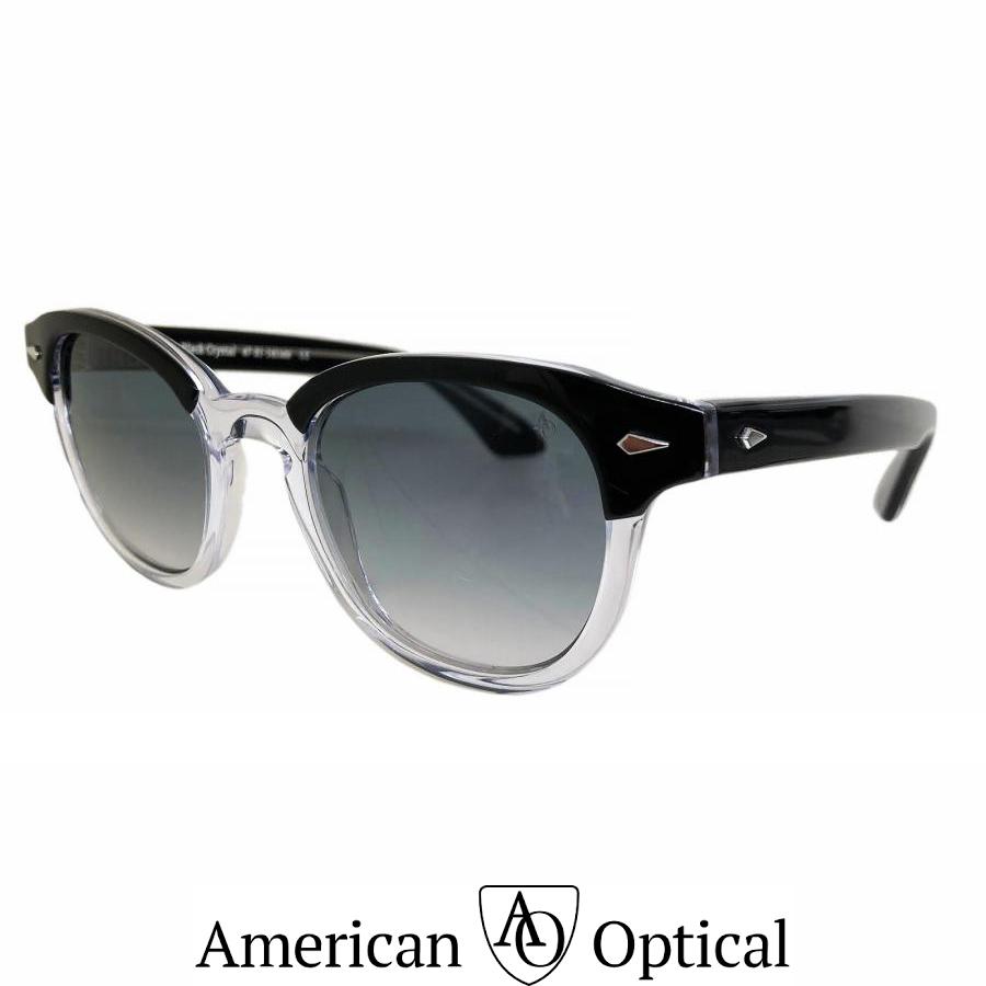 American Optical アメリカン オプティカル Times タイムス Col.BLACK CRYSTAL/GRAY GRAD(NYLON) ボストンタイプ メガネ サングラス 正規取扱店 | AMERICAN OPTICAL