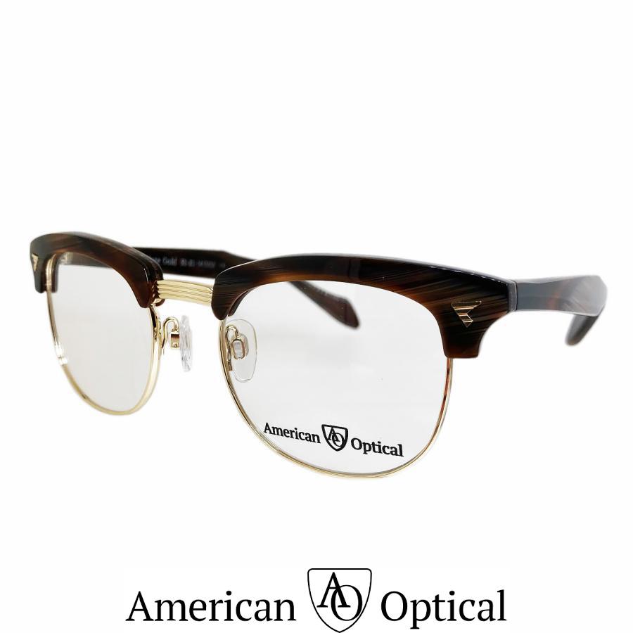 AMERICAN OPTICAL サーモント 48/22 ブローライン 茶 AO Sirmont | American Optical (アメリカン オプティカル)