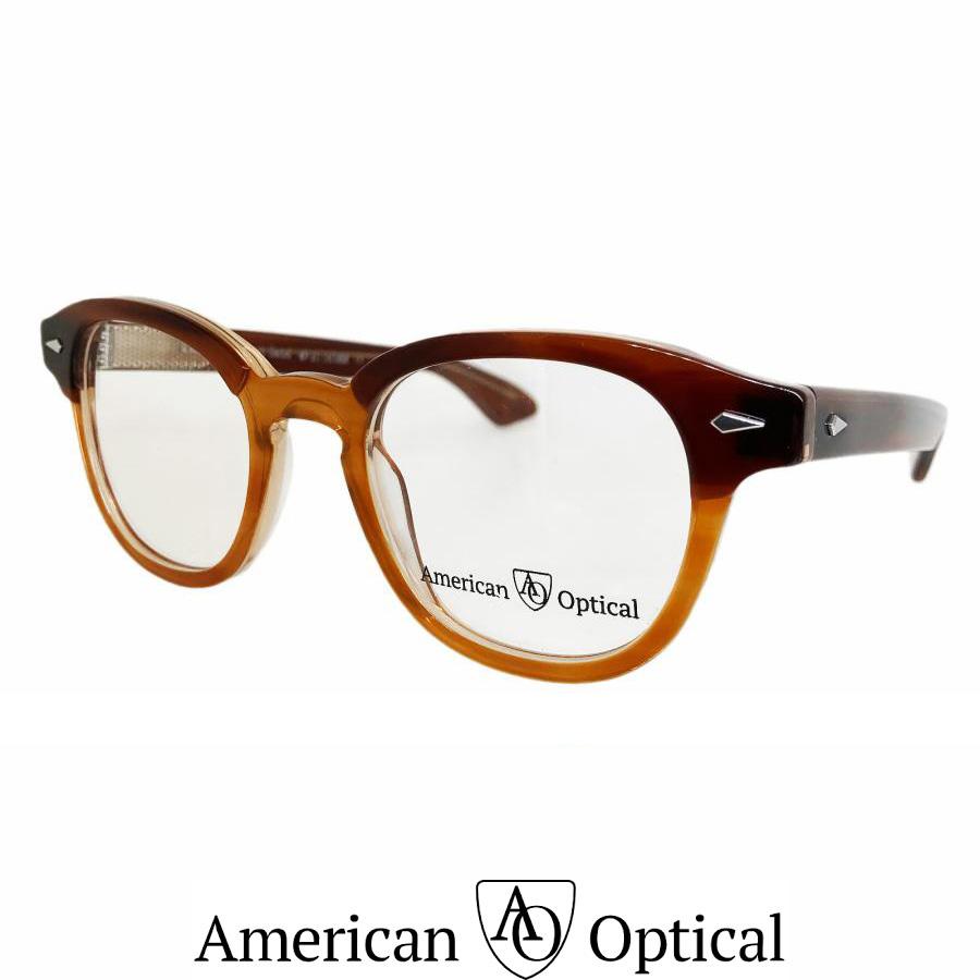 American Optical アメリカン オプティカル Times タイムス Col.CHESTNUT SAND ボストンタイプ メガネ サングラス 正規取扱店 | AMERICAN OPTICAL