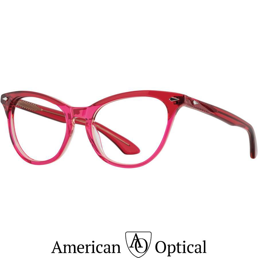 American Optical アメリカン オプティカル Clic クリック Col.Watermelon 赤 フォックスタイプ メガネ 正規取扱店 | AMERICAN OPTICAL