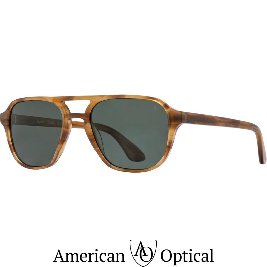 American Optical アメリカン オプティカル Racer レーサー Col.1 Honey ツーブリッジ ティアドロップタイプ サングラス 正規取扱店 | AMERICAN OPTICAL