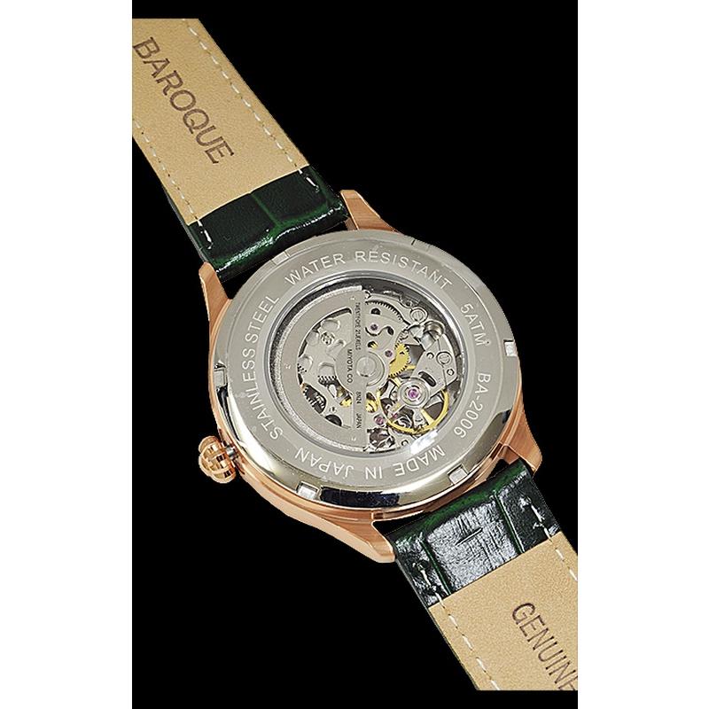 【売り尽くしセール！】BAROQUE バロック BA2006RG-19GR グリーン 自動巻き | BAROQUE | 02