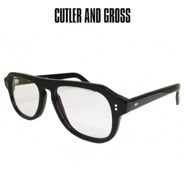 CUTLER AND GROSS カトラーアンドグロス キングスマン メガネ ウェリントンタイプ セルフレーム 0822/2 Black 黒 正規輸入品 | CUTLER AND GROSS