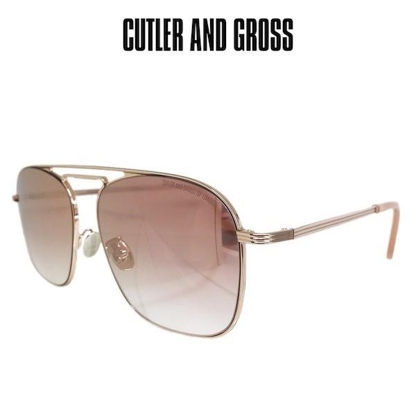 CUTLER AND GROSS カトラーアンドグロス サングラス ティアドロップタイプ ミラーレンズ 「1310-01」 Col.Pink Champagne 正規輸入品 | CUTLER AND GROSS