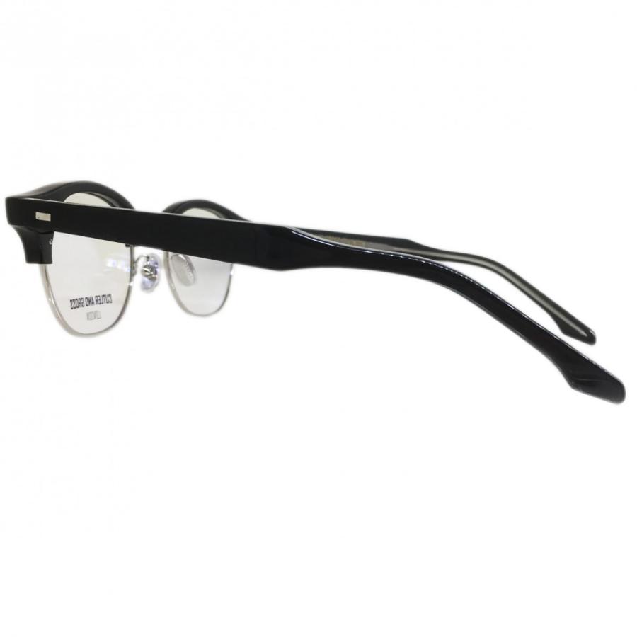 CUTLER AND GROSS カトラーアン ドグロス メガネ サーモントブロータイプフレーム 1333-01 BLACK 黒×シルバー 正規輸入品 | CUTLER AND GROSS | 02