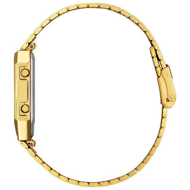 CITIZEN シチズン RECORD LABEL レコードレーベル JG2103-72X 復刻 スクエア アナデジ 温度計 ゴールド | CITIZEN | 01