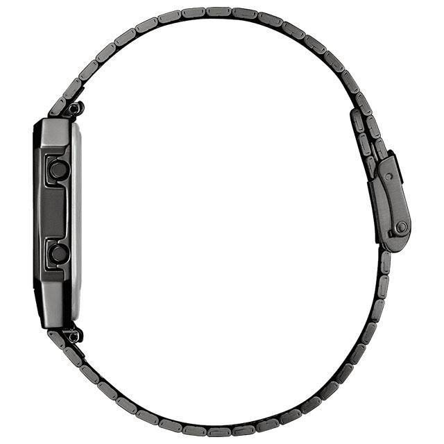 CITIZEN シチズン RECORD LABEL レコードレーベル JG2105-93E 復刻 スクエア アナデジ 温度計 ブラック | CITIZEN | 01