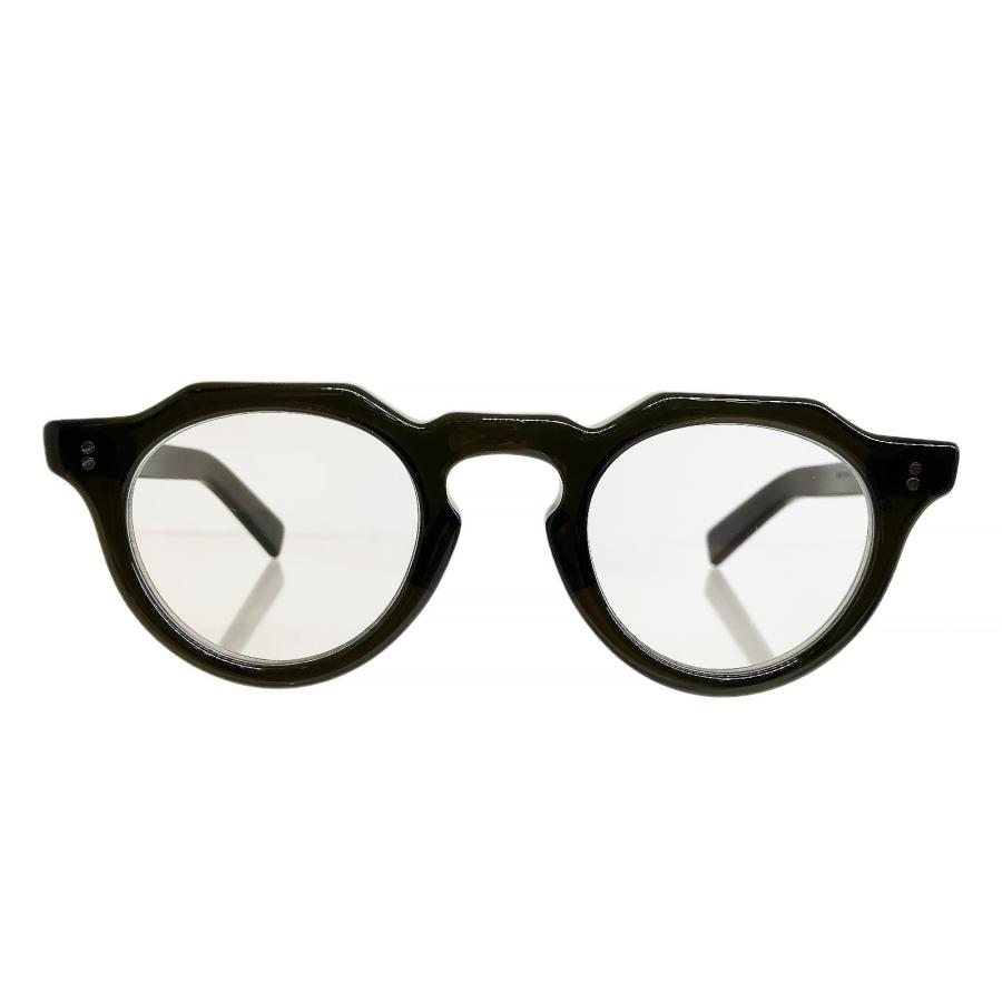 corner コーナー Decadence デカダンス Col.3 Olive / Clear Flat Lens クラウンパント メガネ 正規取扱店 | corner | 01