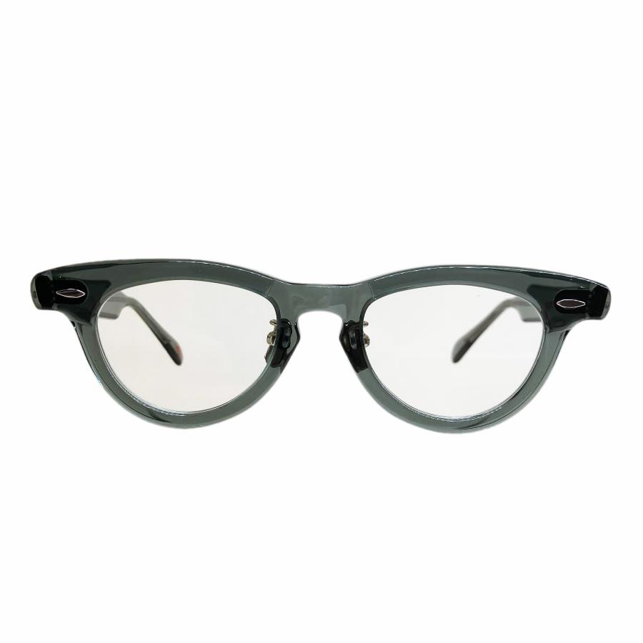 corner コーナー Night Bird ナイトバード Col.9 MIL Grey / Clear Flat Lenses フォックスタイプ メガネ 正規取扱店 | corner | 01