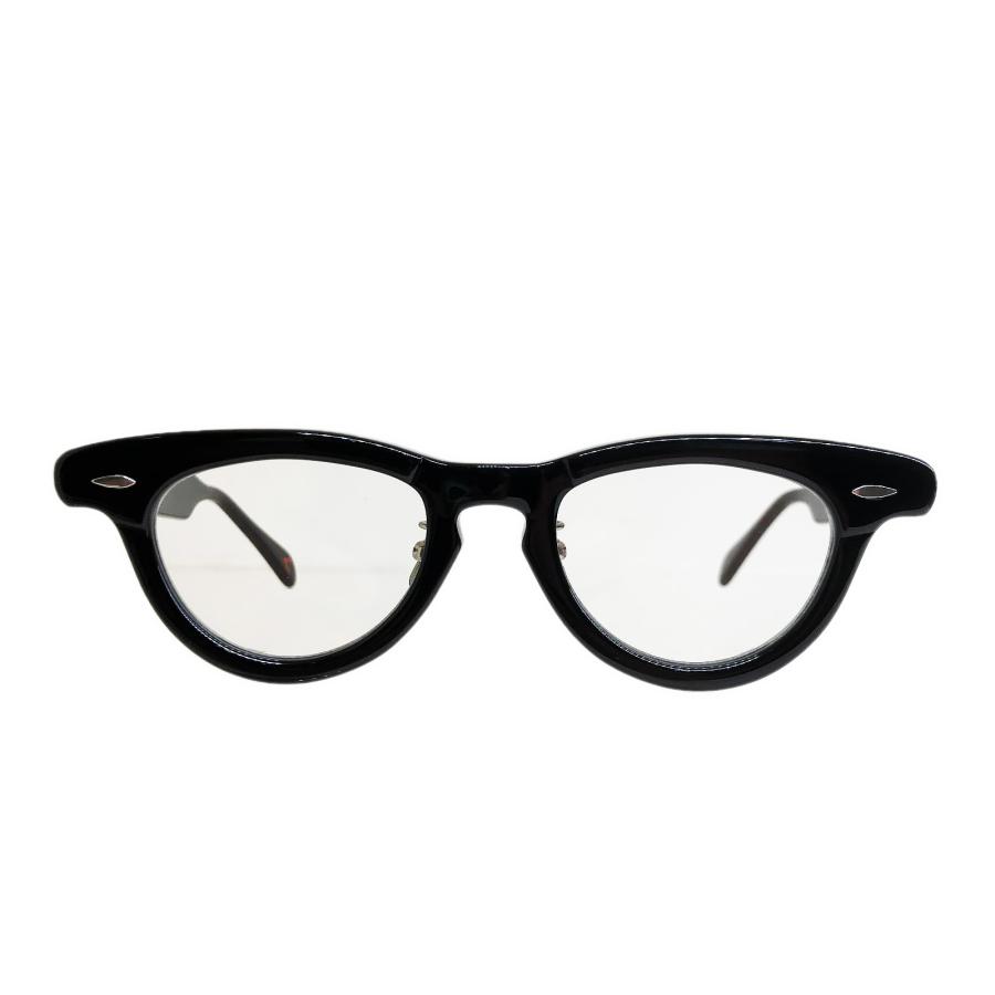 corner コーナー Night Bird ナイトバード Col.0 Black / Clear Flat Lensess フォックスタイプ メガネ 正規取扱店 | corner | 01
