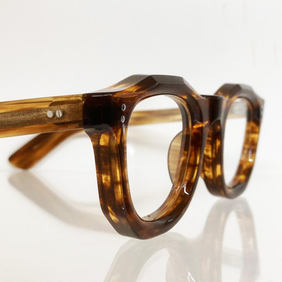 corner コーナー French Arnel フレンチアーネル Col.10 Geo Amber / Clear Flat Lens ウェリントン メガネ 正規取扱店 | corner | 04