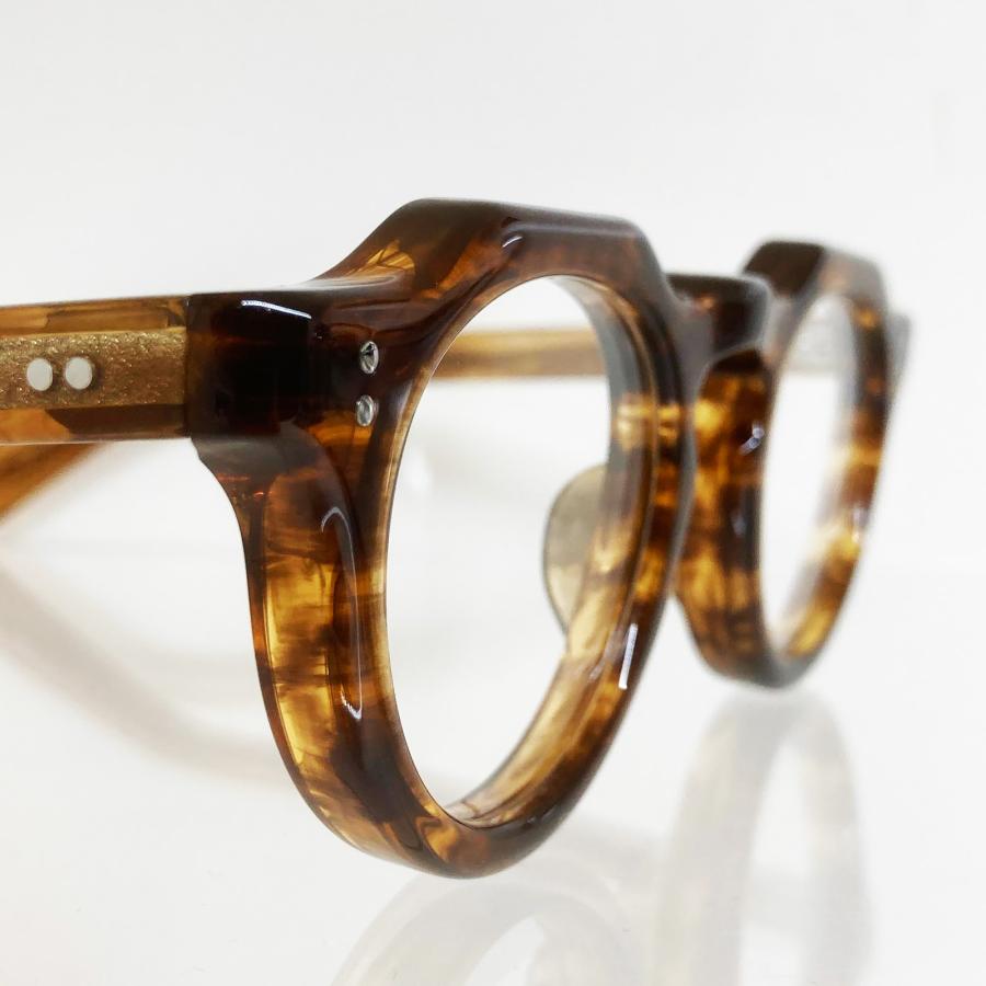 corner コーナー Decadence デカダンス Col.10 Geo Amber / Clear Flat Lens クラウンパント メガネ 正規取扱店 | corner | 04