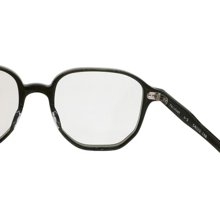 corner コーナー Macintosh マッキントッシュ Col.3 Olive/ Clear 2curved Lenses Researchシリーズ メガネ 正規取扱店 | corner | 05