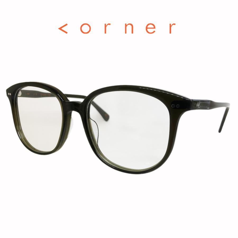 corner コーナー Lisa リサ Col.3 Olive/ Clear 2curved Lenses Sublimationシリーズ メガネ 正規取扱店 | corner