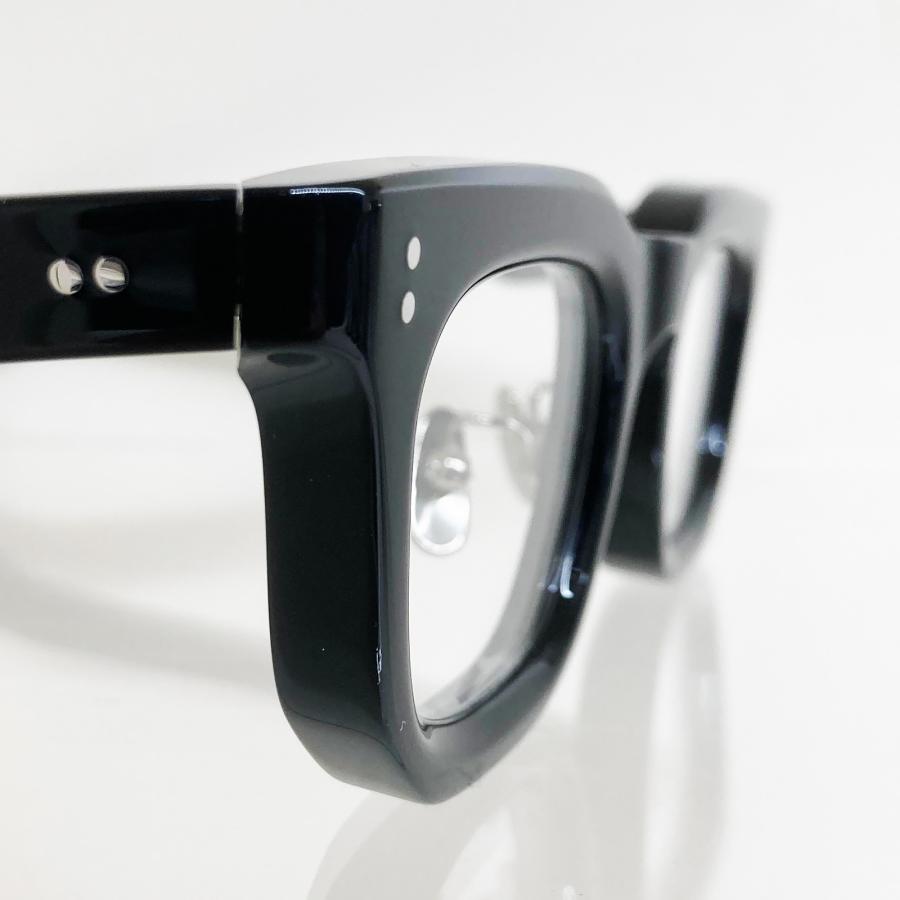 corner コーナー Godard ゴダール Col.0 Black 黒 / Clear Flat Lenses スクエア メガネ 正規取扱店 | corner | 04