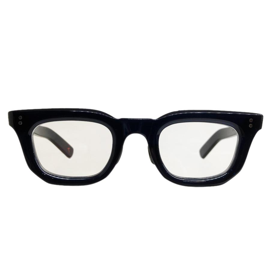 corner コーナー Godard ゴダール Col.11 Black in Blue 黒×青 / Clear Flat Lenses 限定色 スクエア メガネ 正規取扱店 | corner | 01