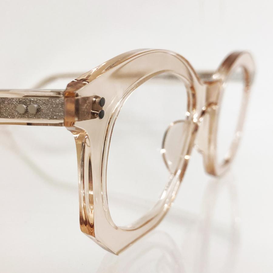 corner コーナー Drop ドラ Col.5 Fresh Rose ローズ系クリア / Clear Flat Lenses 4mm厚 ボストン メガネ 正規取扱店 | corner | 04