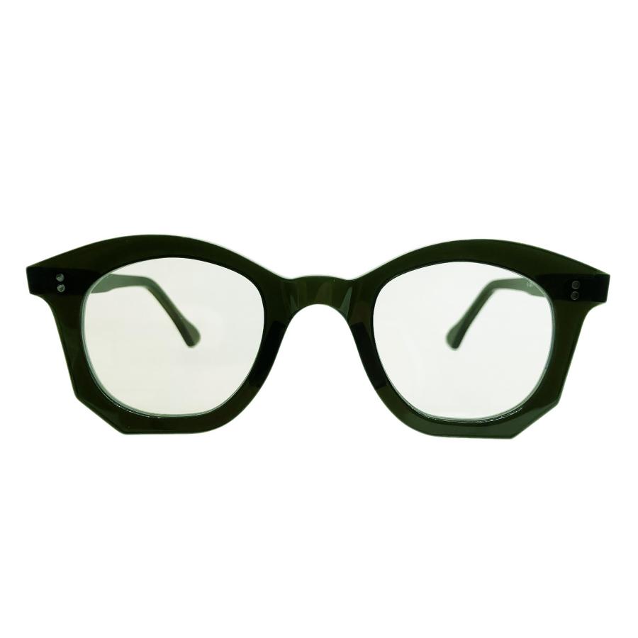 corner コーナー Drop ドラ Col.3 Olive クリアカーキ / Clear Flat Lenses 4mm厚 ボストン メガネ 正規取扱店 | corner | 01