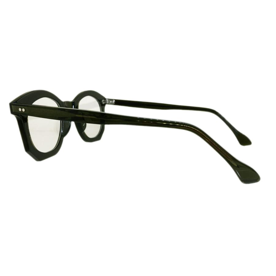 corner コーナー Drop ドラ Col.3 Olive クリアカーキ / Clear Flat Lenses 4mm厚 ボストン メガネ 正規取扱店 | corner | 02