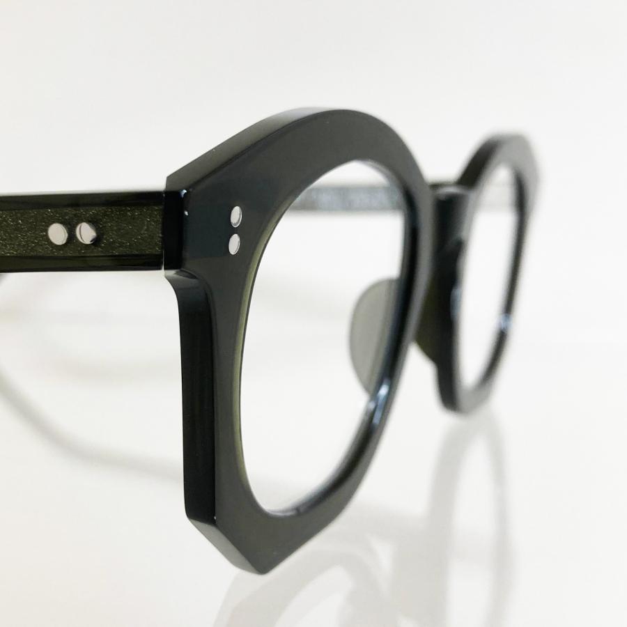 corner コーナー Drop ドラ Col.3 Olive クリアカーキ / Clear Flat Lenses 4mm厚 ボストン メガネ 正規取扱店 | corner | 04