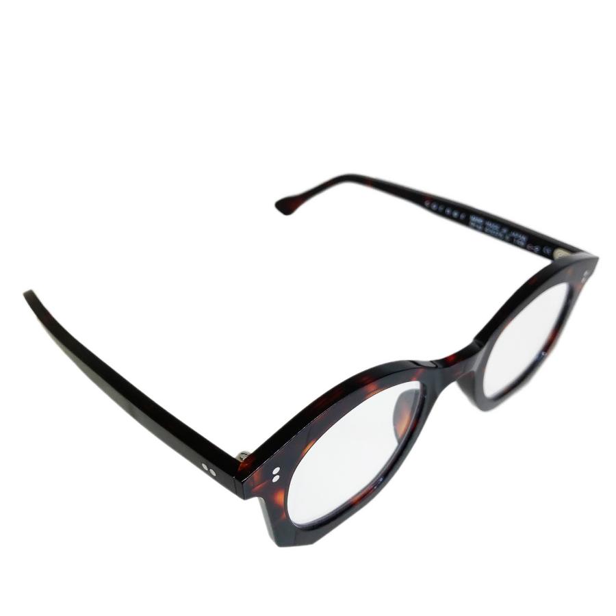 corner コーナー Drop ドラ Col.2 Tortoise べっ甲色 / Clear Flat Lenses 4mm厚 ボストン メガネ 正規取扱店 | corner | 03