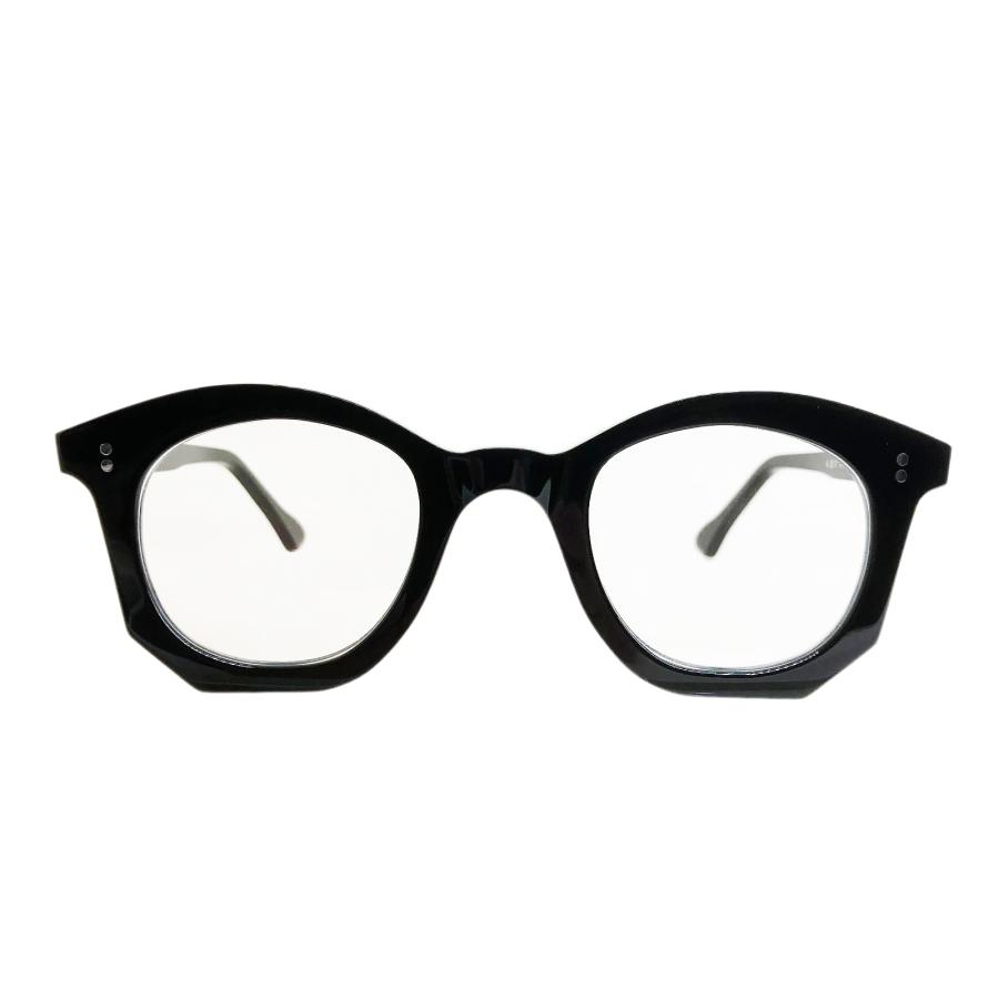 corner コーナー Drop ドラ Col.0 Black 黒 / Clear Flat Lenses 4mm厚 ボストン メガネ 正規取扱店 | corner | 01