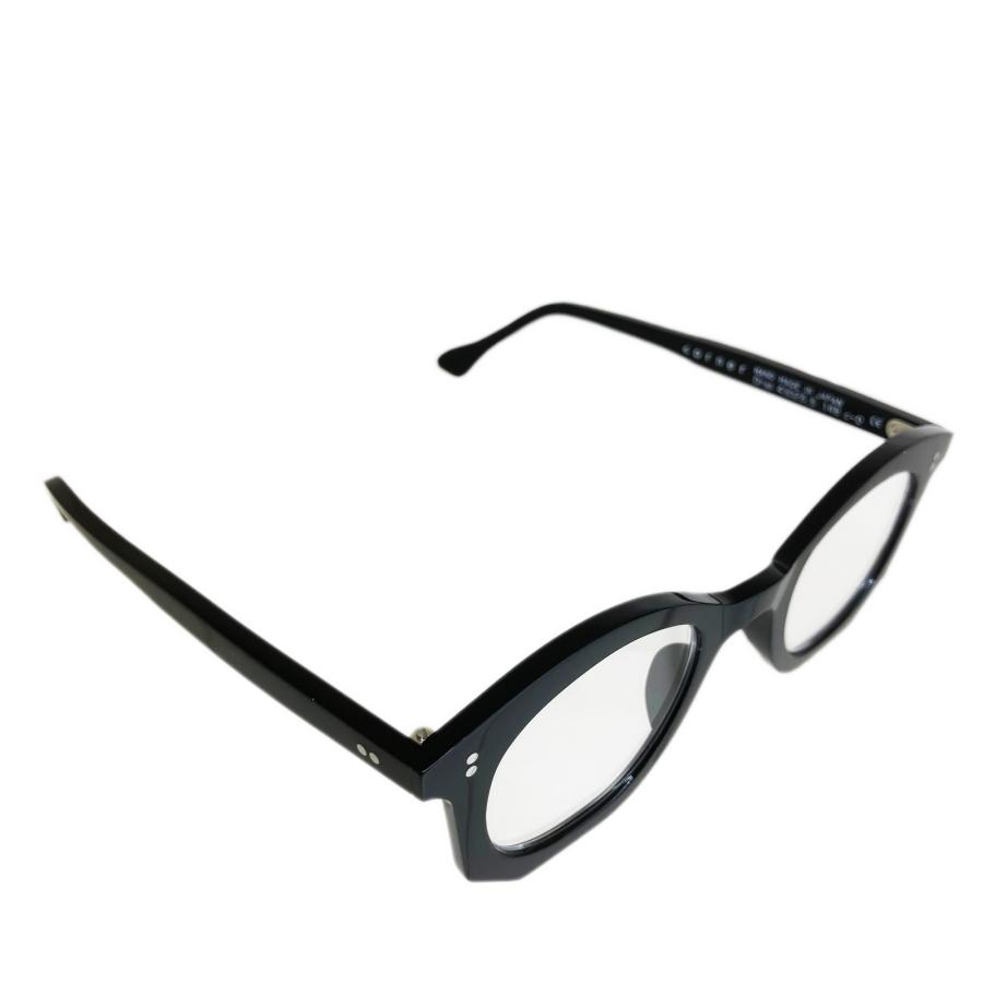 corner コーナー Drop ドラ Col.0 Black 黒 / Clear Flat Lenses 4mm厚 ボストン メガネ 正規取扱店 | corner | 03