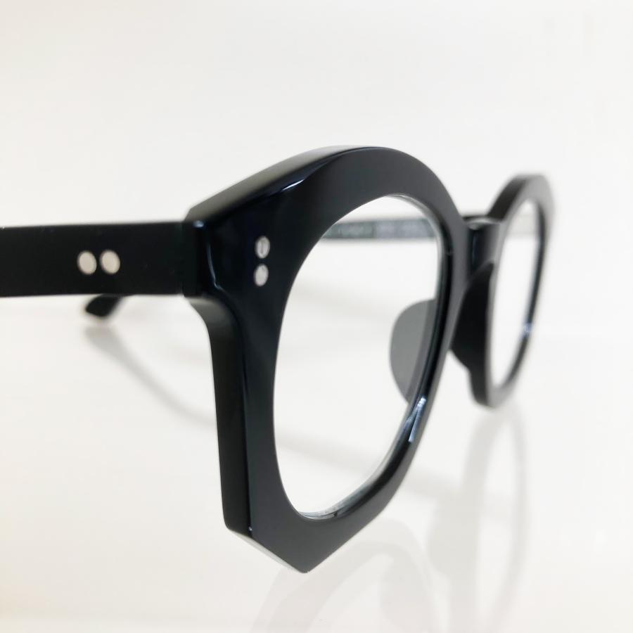 corner コーナー Drop ドラ Col.0 Black 黒 / Clear Flat Lenses 4mm厚 ボストン メガネ 正規取扱店 | corner | 04