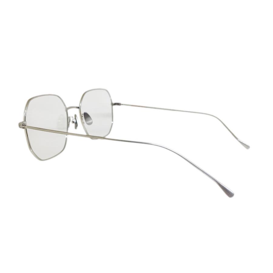 corner コーナー Brautigan/ブローティガン Col.M1M Matte Silver 2カーブクリアレンズ チタン メタルフレーム メガネ 正規取扱店 | corner | 02