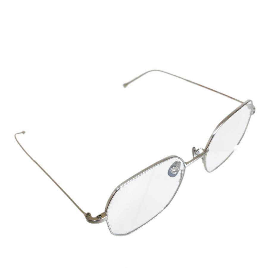 corner コーナー Brautigan/ブローティガン Col.M1M Matte Silver 2カーブクリアレンズ チタン メタルフレーム メガネ 正規取扱店 | corner | 03