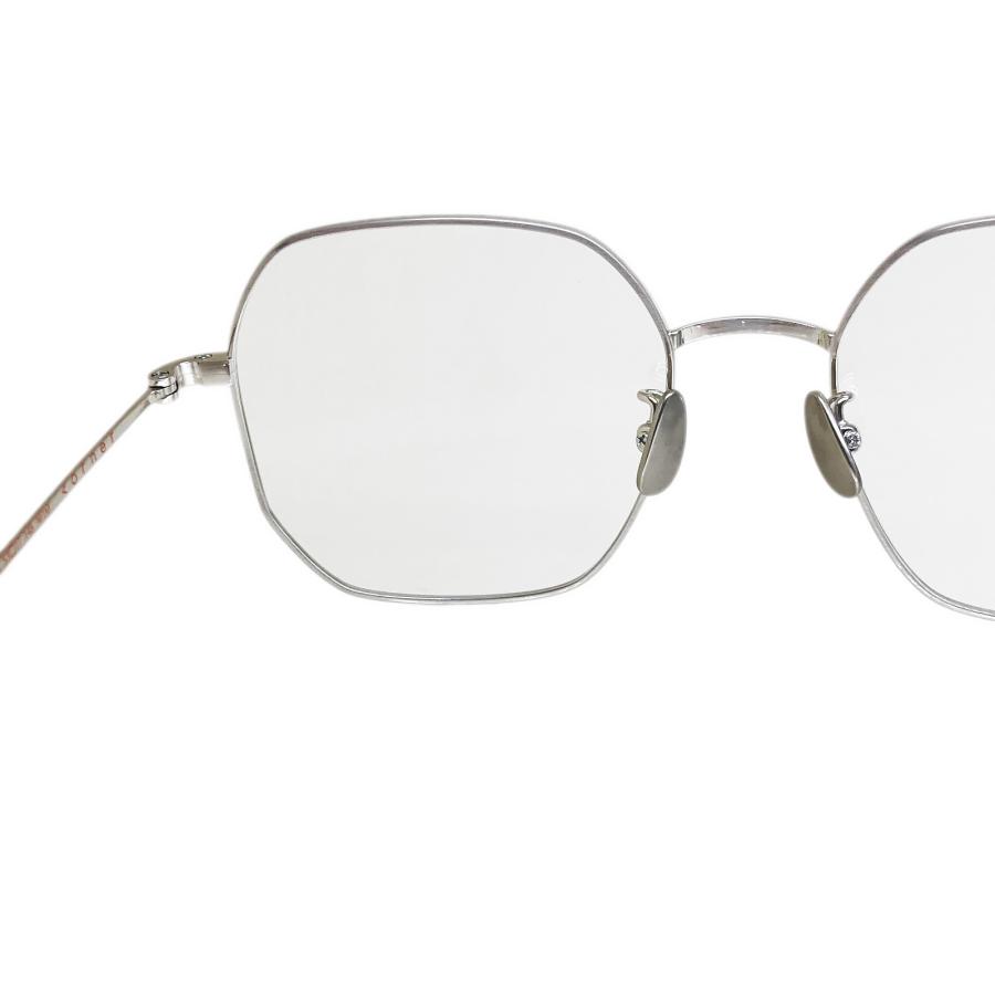 corner コーナー Brautigan/ブローティガン Col.M1M Matte Silver 2カーブクリアレンズ チタン メタルフレーム メガネ 正規取扱店 | corner | 05
