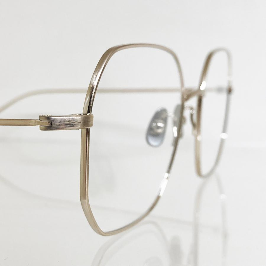 corner コーナー Brautigan/ブローティガン Col.M2M Matte Gold 2カーブクリアレンズ チタン メタルフレーム メガネ 正規取扱店 | corner | 04