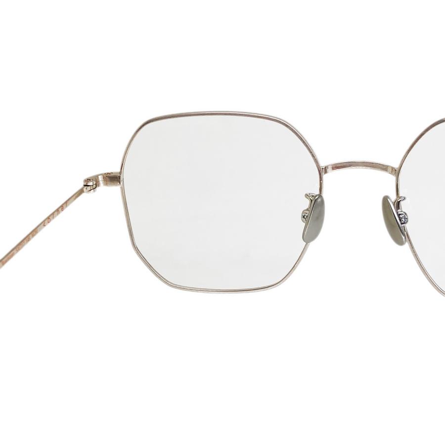 corner コーナー Brautigan/ブローティガン Col.M2M Matte Gold 2カーブクリアレンズ チタン メタルフレーム メガネ 正規取扱店 | corner | 05