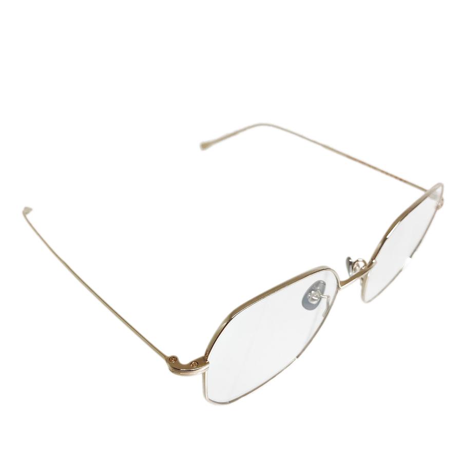corner コーナー Brautigan/ブローティガン Col.M2 Gold 2カーブクリアレンズ チタン メタルフレーム メガネ 正規取扱店 | corner | 03
