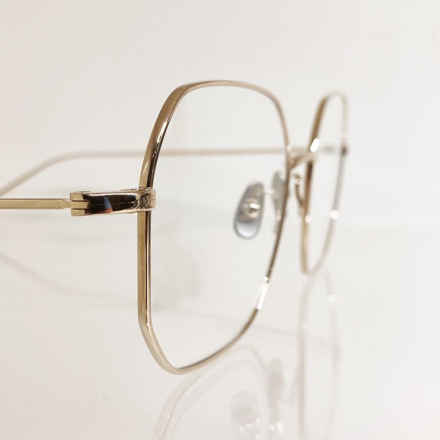 corner コーナー Brautigan/ブローティガン Col.M2 Gold 2カーブクリアレンズ チタン メタルフレーム メガネ 正規取扱店 | corner | 04