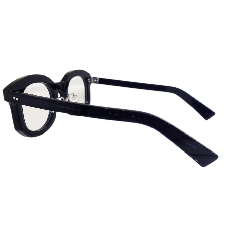 corner コーナー Toile/トワル Col.11 Black in Blue / Clear Flat Lenses クラウンパント×ウェリントン Sublimationシリーズ メガネ 正規取扱店 | corner | 02