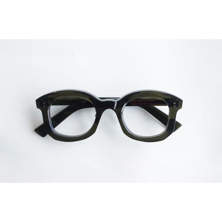 corner コーナー Toile/トワル Col.3 Olive / Clear Flat Lenses クラウンパント×ウェリントン Sublimationシリーズ メガネ 正規取扱店 | corner | 06