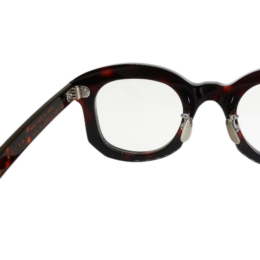 corner コーナー Toile/トワル Col.2 Tortoise / Clear Flat Lenses クラウンパント×ウェリントン Sublimationシリーズ メガネ 正規取扱店 | corner | 05