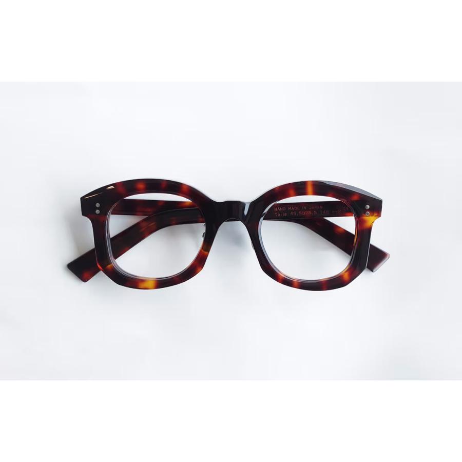 corner コーナー Toile/トワル Col.2 Tortoise / Clear Flat Lenses クラウンパント×ウェリントン Sublimationシリーズ メガネ 正規取扱店 | corner | 06