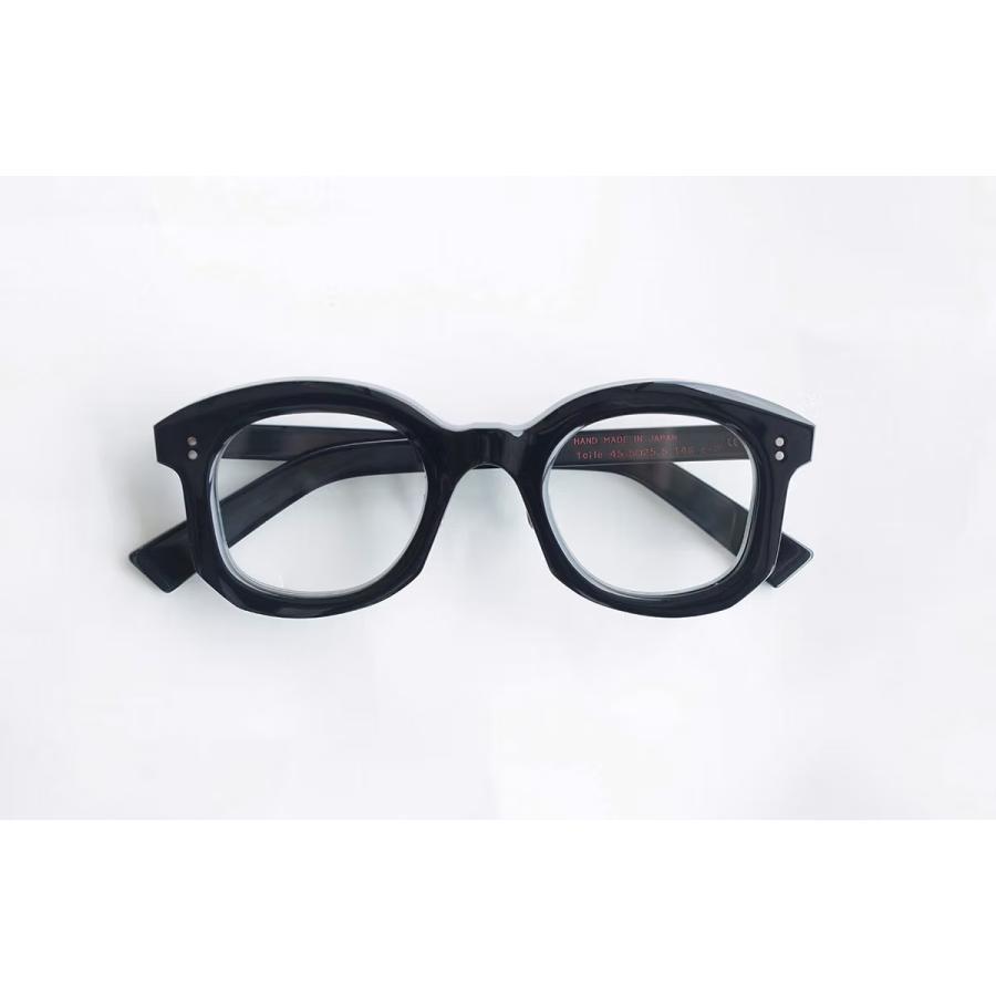 corner コーナー Toile/トワル Col.0 Black / Clear Flat Lenses クラウンパント×ウェリントン Sublimationシリーズ メガネ 正規取扱店 | corner | 06