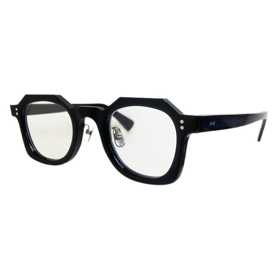 corner コーナー Coat/コート Col.11 Black in Blue 黒×紺 / Clear Flat Lenses ウェリントン フレンチヴィンテージ Ascend seriesシリーズ メガネ 正規取扱店 | corner