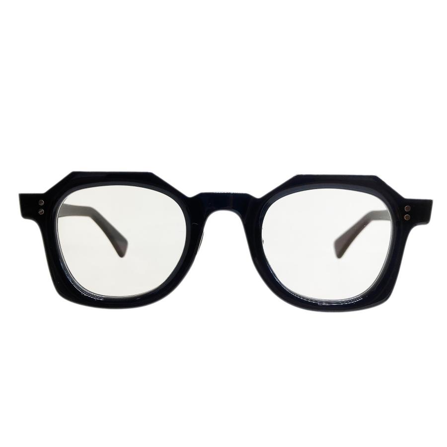 corner コーナー Coat/コート Col.11 Black in Blue 黒×紺 / Clear Flat Lenses ウェリントン フレンチヴィンテージ Ascend seriesシリーズ メガネ 正規取扱店 | corner | 01