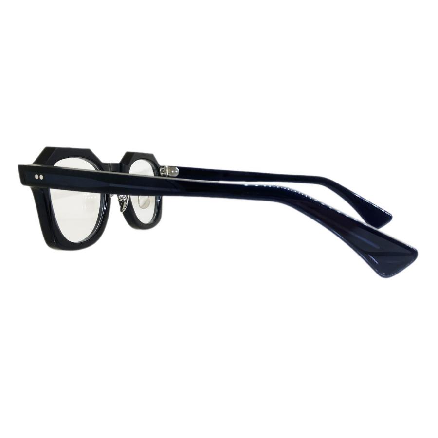 corner コーナー Coat/コート Col.11 Black in Blue 黒×紺 / Clear Flat Lenses ウェリントン フレンチヴィンテージ Ascend seriesシリーズ メガネ 正規取扱店 | corner | 02