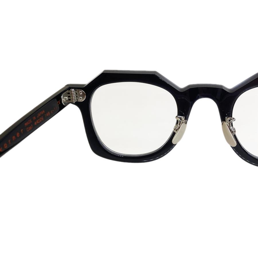 corner コーナー Coat/コート Col.11 Black in Blue 黒×紺 / Clear Flat Lenses ウェリントン フレンチヴィンテージ Ascend seriesシリーズ メガネ 正規取扱店 | corner | 05