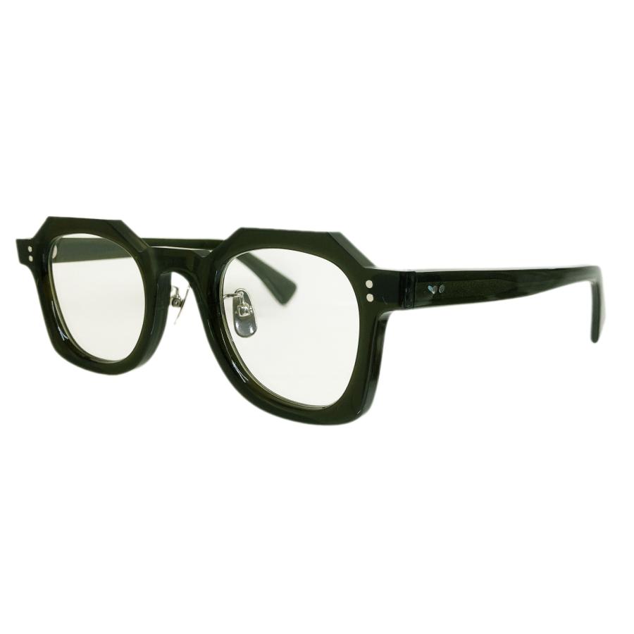 corner コーナー Coat/コート Col.3 Olive オリーブ / Clear Flat Lenses ウェリントン フレンチヴィンテージ Ascend seriesシリーズ メガネ 正規取扱店 | corner