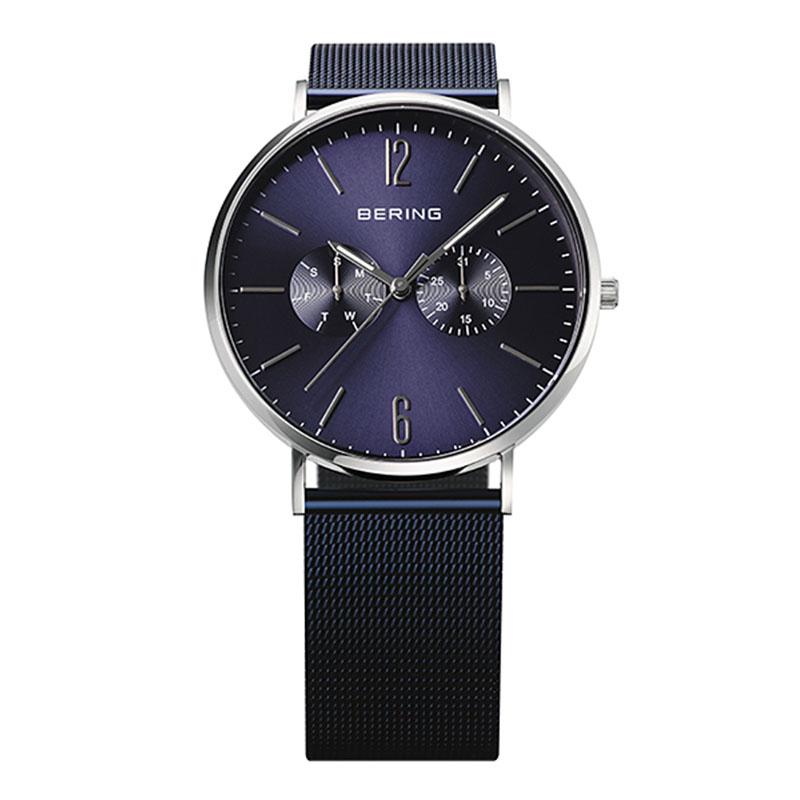 BERING ベーリング 14240-307 Changes ブルー＆シルバーメッシュベルト正規】 | BERING | 01