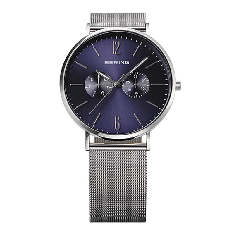 BERING ベーリング 14240-307 Changes ブルー＆シルバーメッシュベルト正規】 | BERING | 02